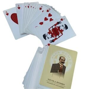Alfa Romeo Playing Cards Deck - Automotive Memorabilia Collector’s Edition